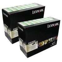 TWINPACK: Lexmark 0064016SE Original Black Return Program Toner Cartridge