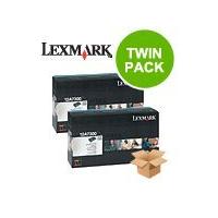twin packlexmark 12a7300 original black standard capacity toner cartri ...