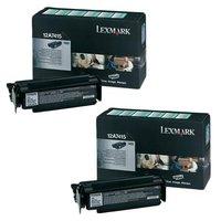 twinpack lexmark 12a7415 original black toner cartridges