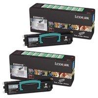 TWINPACK: Lexmark 0E250A11E Original Black Return Program Laser Toner Cartridges