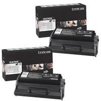 twinpack lexmark 12a7405 original black toner cartridge