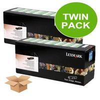 TWINPACK:Lexmark 12A8400 Original Black Return Programme Cartridge