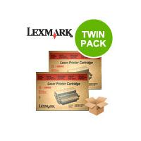 twinpack lexmark 1380950 original black high capacity toner cartridge