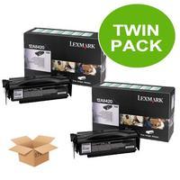 TWINPACK: Lexmark 12A8420 Original Black Return Program Toner Cartridge