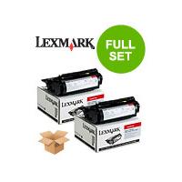 TWINPACK: Lexmark 12A5745 Original Black High Capacity Toner Cartridge