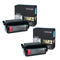 TWIN PACK : Lexmark 12A0725 Original Black Toner Cartridge