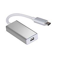 Type C USB 3.1 to Mini DisplayPort DP 1080p HDTV Adapter Cable with Aluminium Case
