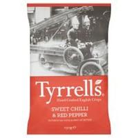 tyrrells sweet chilli red pepper cris 150g