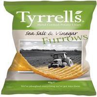 tyrrells furrows salt vinegar crisps 40g