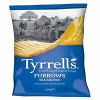 Tyrrells Furrows Sea Salted Crisps 150g