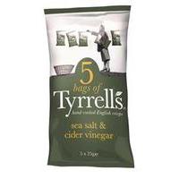 Tyrrells Multipack 5 Sea Salt & Vinegar 5 x 25g