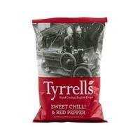 tyrrells sweet chilli red pepper crisps 40g 1 x 40g