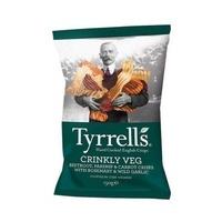 tyrrells crinkly veg mixed root crisp 150g 1 x 150g