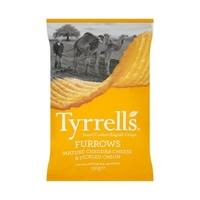 tyrrells furrows cheddar onion crisps 150 g 1 x 150g