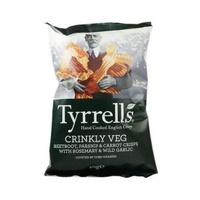 Tyrrells Crinkly Veg Mixed Roots 40g (1 x 40g)