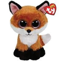 ty beanie boo slick fox brown plush toy 23cm 1607 37042