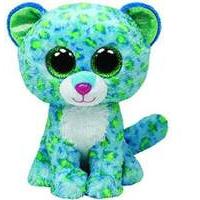 ty beanie boo leona the leopard blue white plush toy 15cm 1607 36742