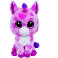 ty beanie boo sugar pie pink unicorn plush toy 15cm 1607 36175