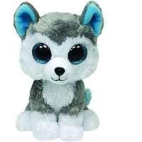 Ty Beanie Boos - Slush Grey Husky Dog Plush Toy (13cm) (1607-36006)