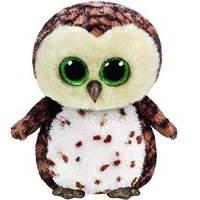 ty beanie boo sammy owl brown plush toy 23cm 1607 37063