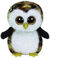 ty beanie boo owliver camouflage owl plush toy 15cm 1607 36121
