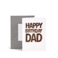 Typography Happy Birthday Dad Card