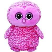 Ty Beanie Boo - Pinky Pink Barn Owl Plush Toy (40cm) (1607-36608)