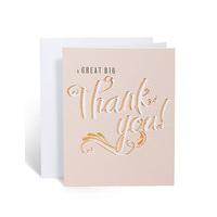 Typography Thank You Card