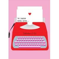 Typewriter | Valentine\'s Day Card