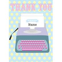 Typewriter | Thank you Card