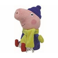 ty beanie babies peppa pig george pig winter scarf