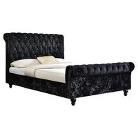 Tyrell Velvet Bed Frame Black King