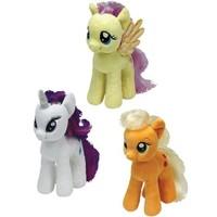 Ty Beanie Babies My Little Pony Set of 3 (Rarity, Applejack, Fluttershy)