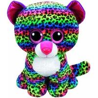 ty 36837 dotty glitter eye pink leopard 42 cm glub sliding beanie boos