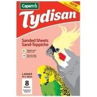 tydisan sanded sheets red large 43x28cm 8pk pack of 12
