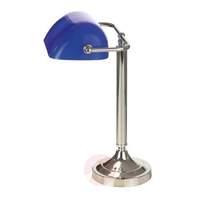 Typical banker table lamp TINEKE, blue