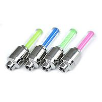 tyre wheel valve cap green light led flash lamps for carbikemotorcycle ...