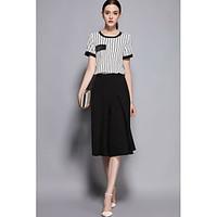 tyzee womens daily work spring summer t shirt pant suitssolid striped  ...