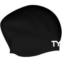 TYR Long Hair Wrinkle-free Silicone Swim Cap Swimming Caps