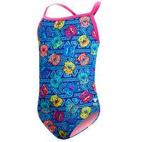 TYR Girl\'s Bear Dog Diamondfit Swimsuit Children\'s Swimwear