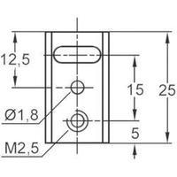 U-shaped heat sink 20 C/W (L x W x H) 25 x 14 x 15 mm TO 220 01 Brand ASSMANN WSW V5074B-T