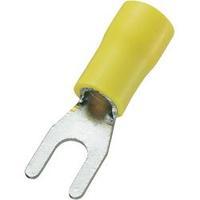 U terminal 4 mm² 6 mm² Hole Ø=3.7 mm Partially insulated Yellow Conrad Components 93014c225 50 pc(s)