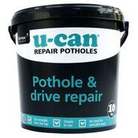 U-Can Black Pothole & Drive Repair 10 kg Tub