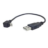 U2-204 Up Angled 90 Degree Micro USB to USB Data Charging Cable for Samsung I9500 I9300 N7100