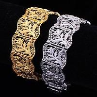 u7 hot sale vintage 18k chunky gold plated bracelets for women men fas ...