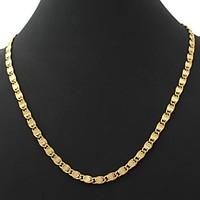 U7 Men\'s Vintage 18K Chunky Gold Filled Figaro Chain Necklace for Men 6MM 22Inches 55CM Christmas Gifts