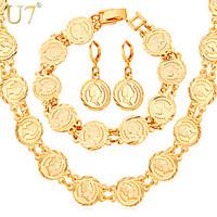 u7 womens vintage european queen jewelry coins drop earrings fashion 1 ...