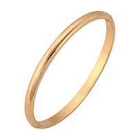 u7 excellent craft mirror polish 18k gold plated cuff bracelets christ ...