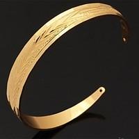 u7 vintage bangle for women men 18k real gold filled platinum plated b ...