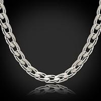 U7 Never Fade Men\'s Link Cuban Chain Necklace For Men 316L Titanium Steel 5MM 18Inches (46CM) Christmas Gifts